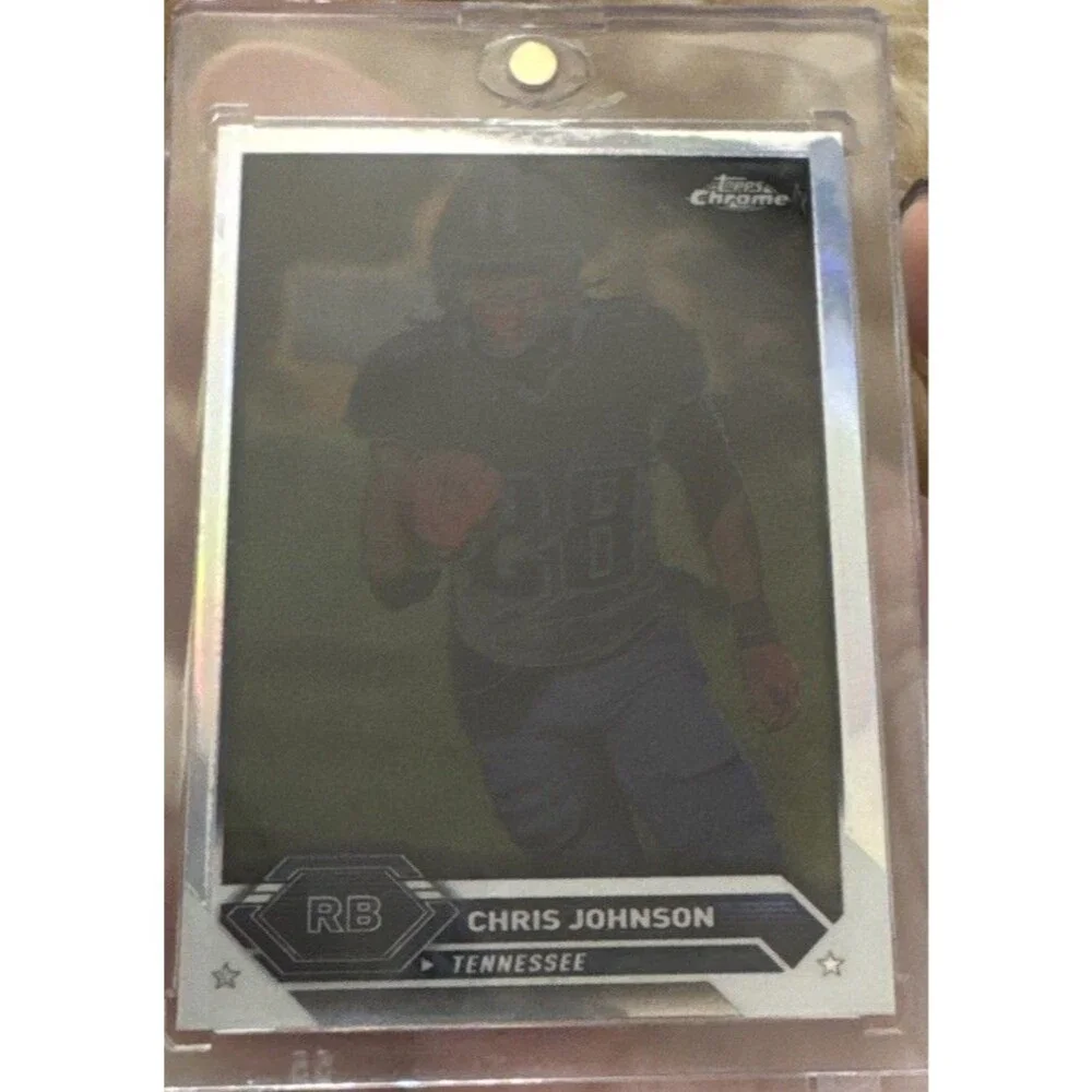 Chris Johnson 2023 Topps Composite TOPPS CHROME NEGATIVE Refractor #37 Titans